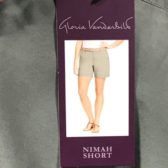 Gloria Vanderbilt Women's Nimah Belted Shorts – 5" Inseam, Diamond Print, Cotton Sateen